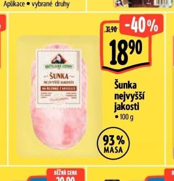 Šunka nejvyšší jakosti