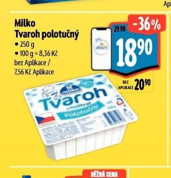 Milko Tvaroh polotučný - Albert akcniletaky.com