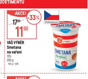 Váš Výběr Smetana na vaření