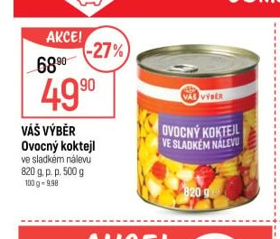 VÁŠ VÝBĚR Ovocný koktejl