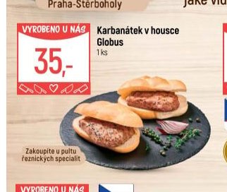 Karbanátek v housce Globus