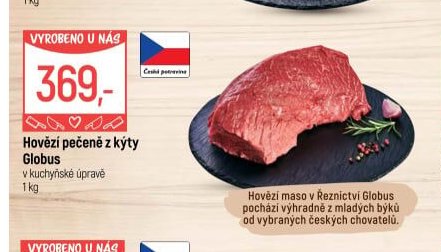 Hovězí pečeně z kýty Globus