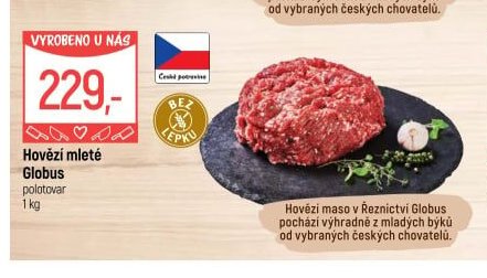 Hovězí mleté Globus