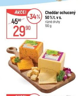 Cheddar ochucený