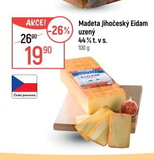 Madeta Jihočeský Eidam uzený