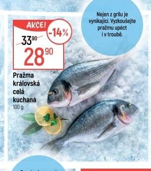 Pražma královská celá kuchaná