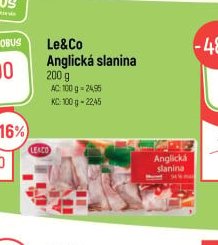 Le&Co Anglická slanina