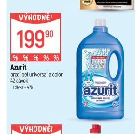 Azurit prací gel