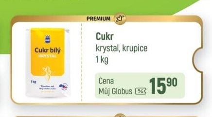 Cukr krystal, krupice