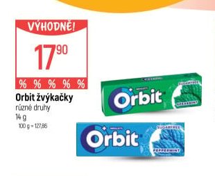 Orbit žvýkačky