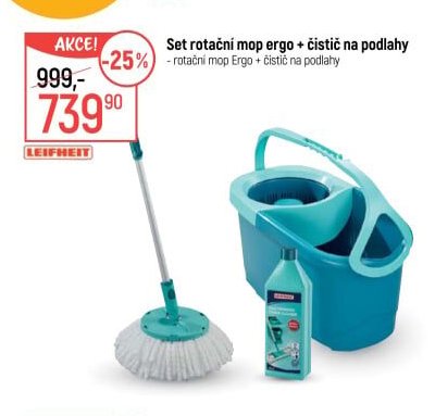 Set rotační mop ergo + čistič na podlahy