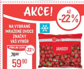 Jahody mražené Váš Výběr