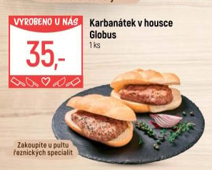 Karbanátek v housce Globus