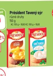 President Tavený sýr