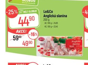 Le&Co Anglická slanina