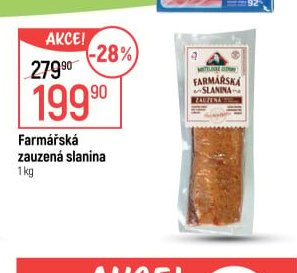 Farmářská zauzená slanina