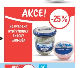 Varmuža rybí výrobky
