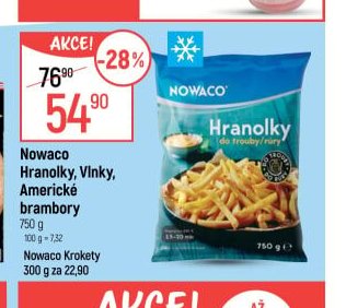 Nowaco Hranolky, Vlnky, Americké brambory