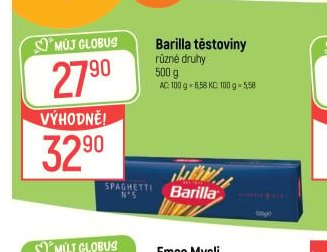 Barilla těstoviny