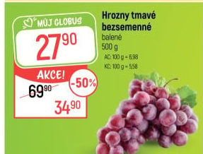 Hrozny tmavé bezsemenné