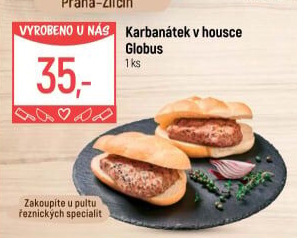 Karbanátek v housce Globus