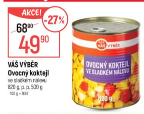 Kompot Ovocný koktejl Váš Výběr