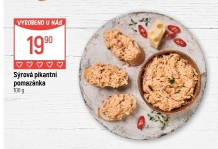 Pikantní sýrová pomazánka Globus