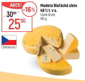 Sýr Blaťácké zlato Madeta