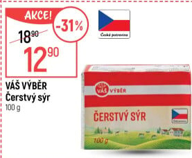 Sýr čerstvý Váš Výběr