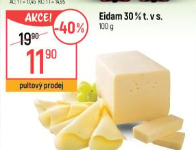 Sýr Eidam 30%