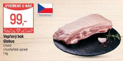 Vepřový bok s kostí Globus
