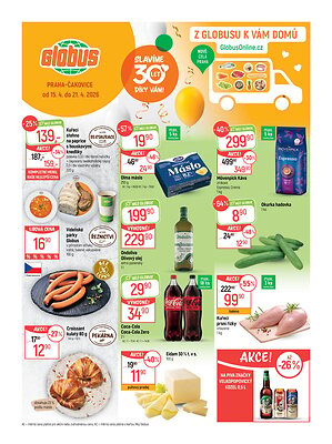 akční leták Globus 15.4.2026-21.4.2026