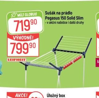 Sušák na prádlo Pegasus 150 Solid Slim