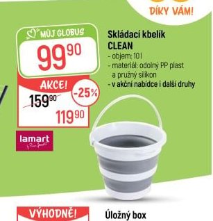 Skládací kbelík CLEAN