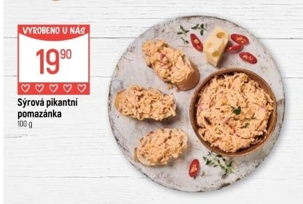 Pikantní sýrová pomazánka Globus