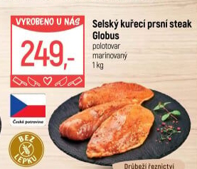 Selský kuřecí steak marinovaný Globus