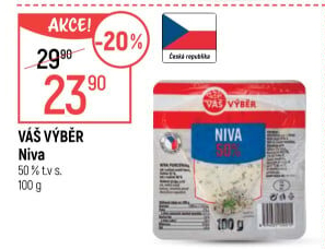Sýr Niva 50% Váš Výběr