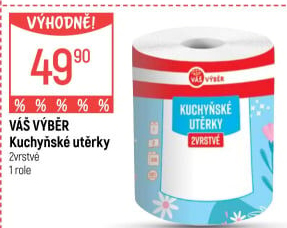 Utěrky kuchyňské 2vrstvé XXL Váš Výběr