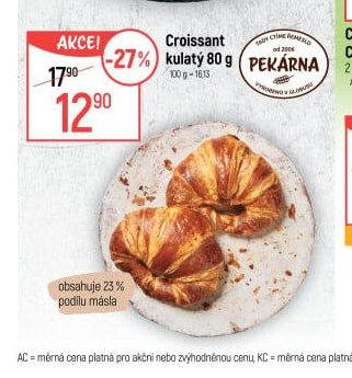 Croissant kulatý