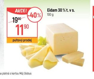 Eidam 30 % t. v s.