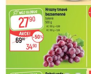 Hrozny tmavé bezsemenné