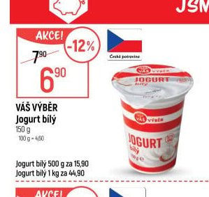 Váš výběr Jogurt bílý