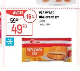 Váš výběr Obalovaný sýr