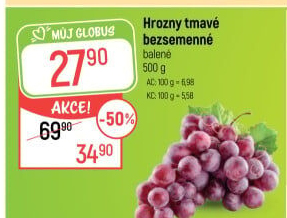 Hrozny tmavé bezsemenné