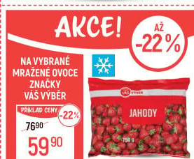 Jahody mražené Váš Výběr