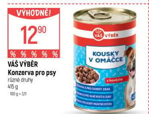 Konzerva pro psy Váš Výběr