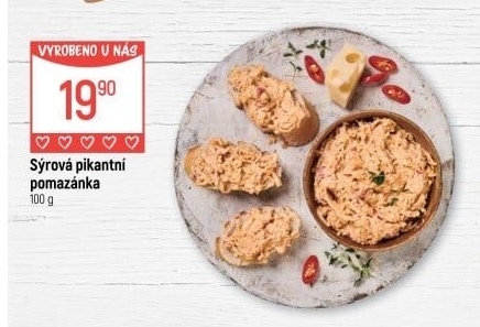 Pikantní sýrová pomazánka Globus