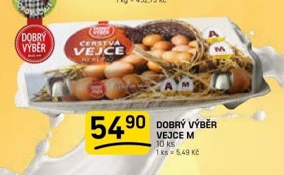 DOBRÝ VÝBĚR VEJCE M