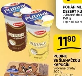 Dezert pudink Kapucín