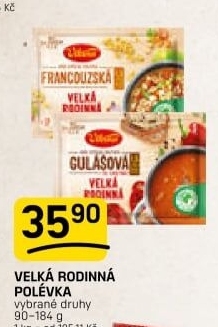 Instantní polévka Velká rodinná Vitana